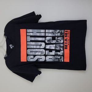 Surf Style South Beach Miami Black T-Shirt M